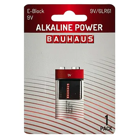 BAUHAUS  Pila ALCALINAS 6LR61 9V