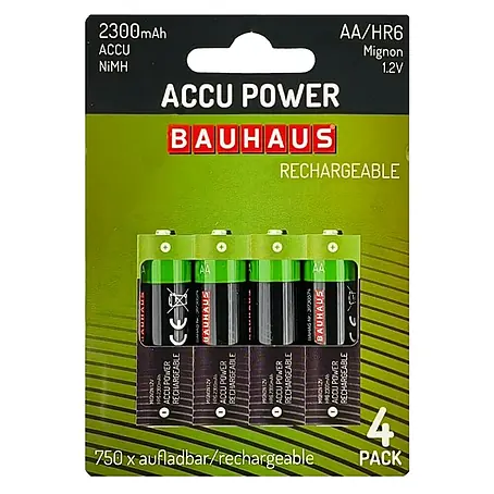 BAUHAUS  Pilas recargables HR6 AA