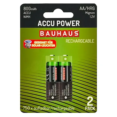 BAUHAUS  Pilas recargables AA HR6 Solar