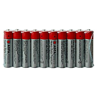 Batterie Heavy Duty (Micro AAA, Zink-Kohle, 1,5 V, 10 Stk.)