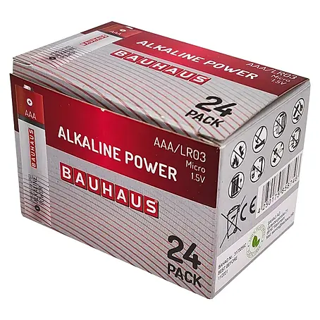 BAUHAUS  Pila alcalina AAA LR03