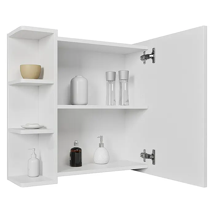 Vicco Spiegelschrank Fynn Weiß - Sonstiges, Weiß