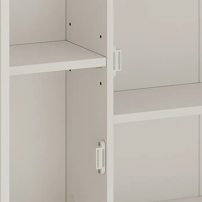 Vicco Spiegelschrank Rosario Weiß mit 2 Türen - B x H: 68 x 49 cm, Sonstiges, Weiß