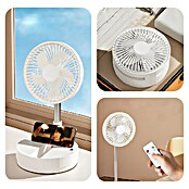 Cristal Record Ventilador de sobremesa Azule (Blanco, 20 cm) | BAUHAUS