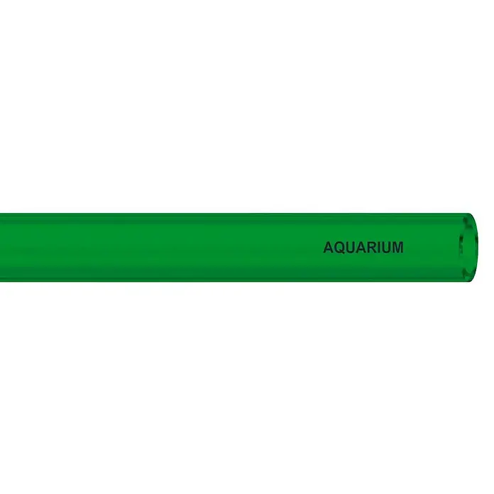 Fitt Manguera de PVC transparente verde a metros Aquarium - Diámetro: 4 mm - Tubo verde de acuario con texto "AQUARIUM" para los amantes de los acuarios.