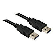 Metronic Cable USB (Largo: 1,8 m, Clavija USB A, Negro)