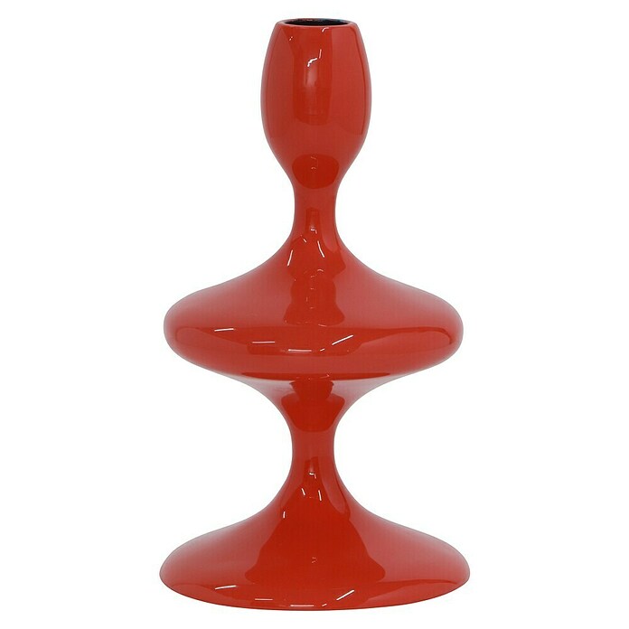Kerzenhalter Laureen (Ø x H: 11 x 19,5 cm, Rot, Metall) | BAUHAUS