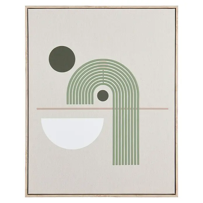 Bild - Norma IV, B x H: 40 x 50 cm - Zeitgenössisches Leinwandbild mit abstrakten Formen und sanften Farben, perfekt für moderne Wohnräume.