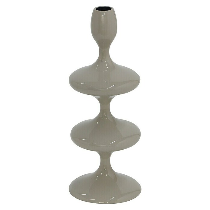 Kerzenhalter Laureen (Ø x H: 11 x 28 cm, Beige, Metall) | BAUHAUS