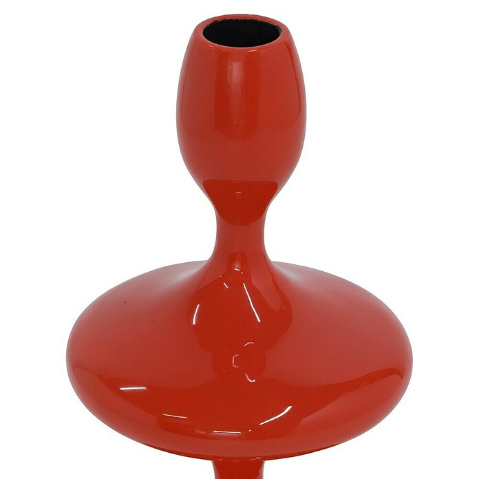 Kerzenhalter Laureen (Ø x H: 11 x 19,5 cm, Rot, Metall) | BAUHAUS
