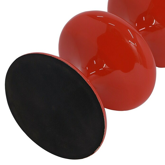 Kerzenhalter Laureen (Ø x H: 11 x 28 cm, Rot, Metall) | BAUHAUS