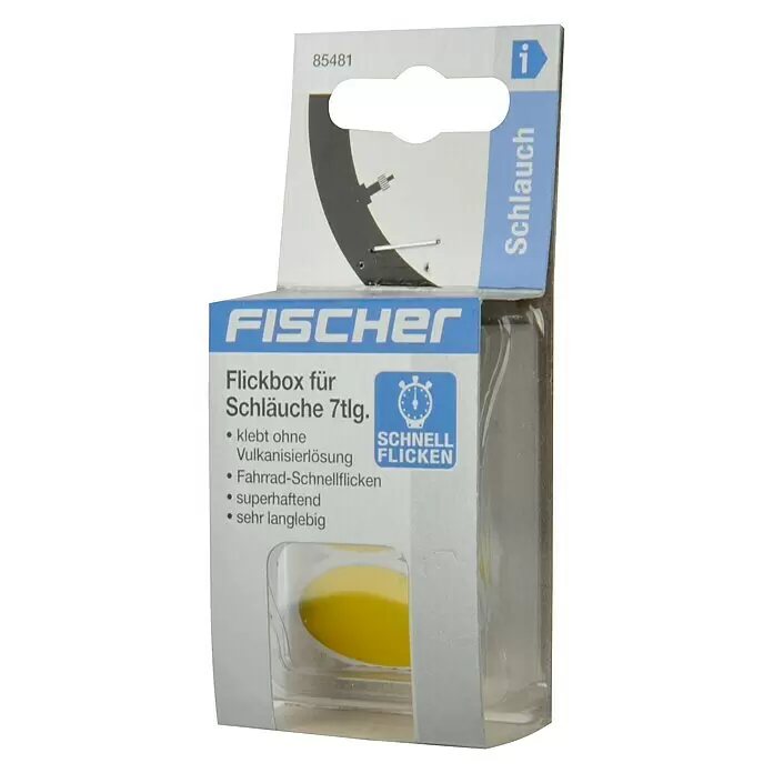 Fischer Flickzeug-Set selbstklebend - 7 -tlg. - Rechte Seitenansicht