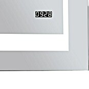 LED-Lichtspiegel Silver Futura (70 x 90 cm, Sensorschalter)