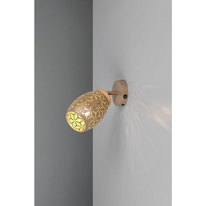 Reality Leuchten Bidar Wandlamp Bidar (Koffie, E14, Diameter: 12 cm) | BAUHAUS