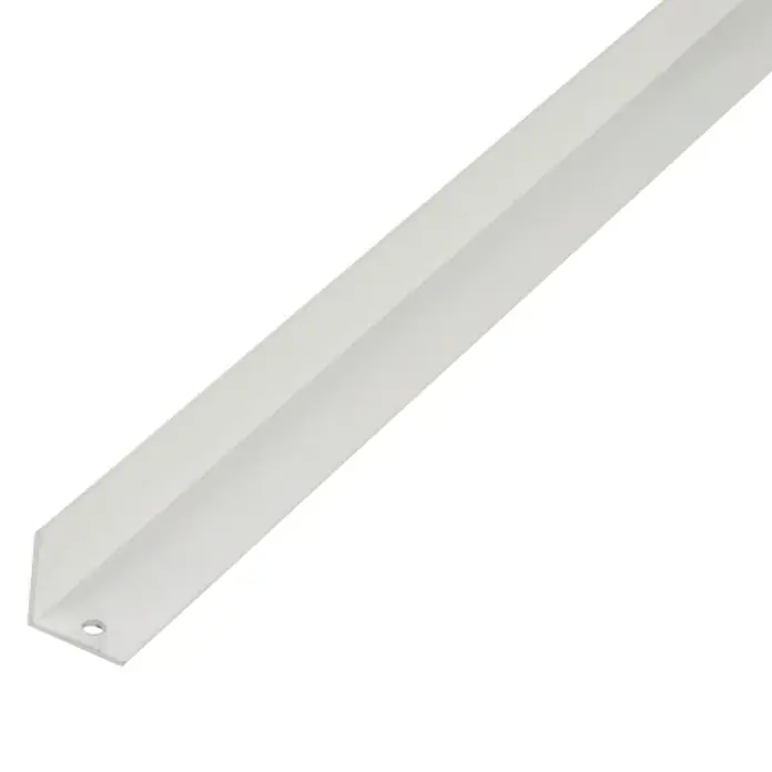 Kantoflex Perfil angular - L x An x Al: 2.600 x 20 x 20 mm, Espesor: 1,5 mm, Aluminio, Blanco, Lacado - Perfil angular blanco, perfecto para bordes limpios y protección de esquinas. Versátil para diseño de interiores y construcción de muebles.