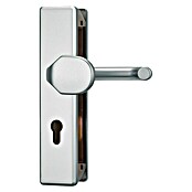 Abus Schutzbeschlag KLT512 (Wohnungsabschlusstür, Aluminium, Türstärke: 37 - 47 mm, Knopf außen, Drücker innen)
