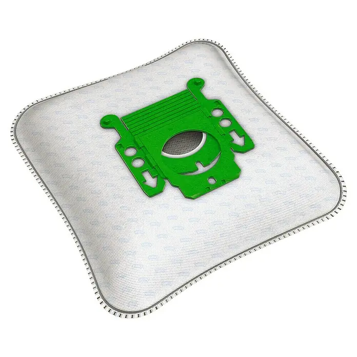 Swirl Staubsaugerbeutel M 52 EcoPor - 4 Stk., Passend für: Miele Staubsauger - Staubbeutel mit grünem Adapter. Der Staubsaugerbeutel ist weiß und hat eine feine Textur. Geeignet für verschiedene Staubsaugermodelle.
