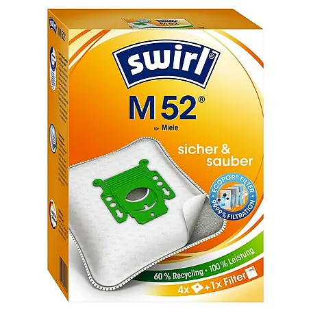 Swirl  Staubsaugerbeutel M 52 EcoPor