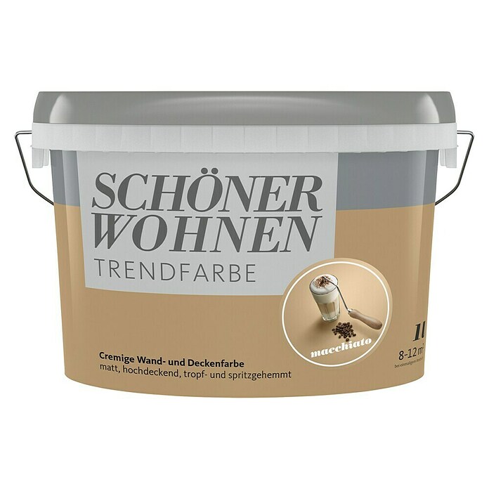 Schöner Wohnen Wandfarbe Trendfarbe (Macchiato, 1 l, Matt)