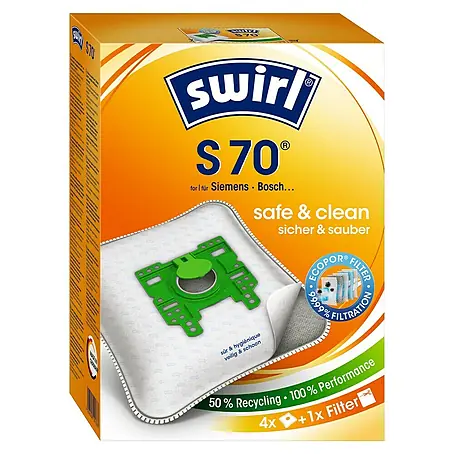 Swirl  Staubsaugerbeutel S 70 MicroPor®