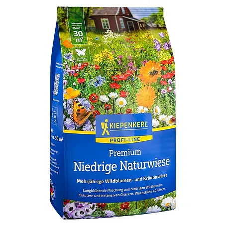 Kiepenkerl Profi-Line Wildblumensamen Premium niedrige Naturwiese