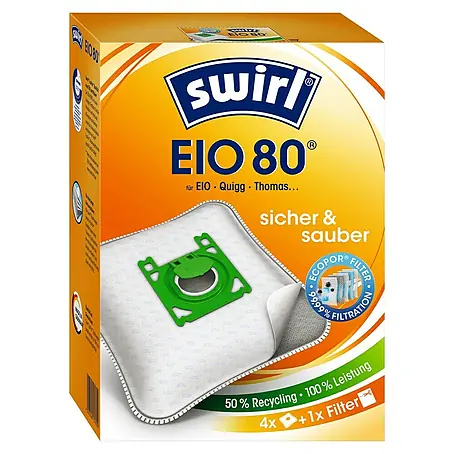 Swirl  Staubsaugerbeutel EIO 80 Micropor®