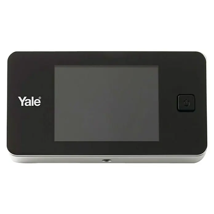 Yale Mirilla digital Standard 500 - Pantalla LCD, Plateado - Mirilla inteligente Yale Smart Home con pantalla para mayor seguridad y comodidad.