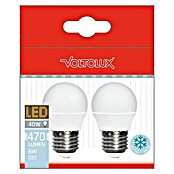Voltolux Bombilla LED (2 uds., E27, 6 W, Color de luz: Blanco neutro, No regulable)