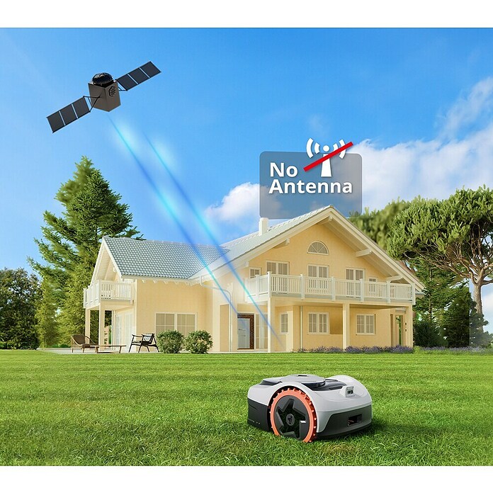 Segway Robotmaaierset Navimow I206E AWD + Gratis Garage (600 m², Snijbreedte: 18 cm, Satellietnavigatie, GPS) | BAUHAUS