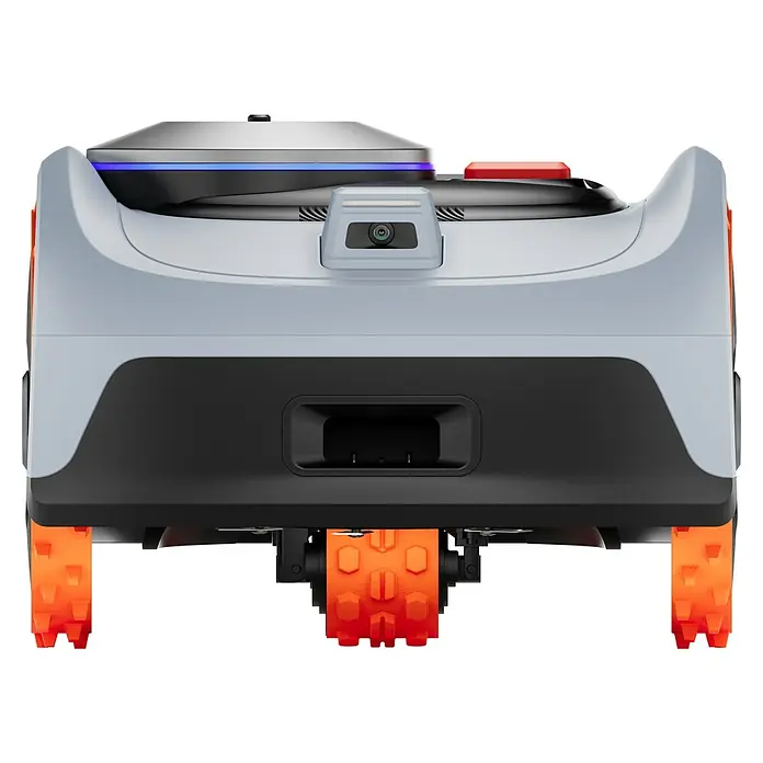 Segway Mähroboter Navimow I208E AWD - 800 m², Schnittbreite: 18 cm, Satellitengestützte Navigation, GPS - Der Mähroboter mit auffälligen orangefarbenen Rädern ist ein echter Hingucker. Er vereint Funktionalität mit modernem Design.