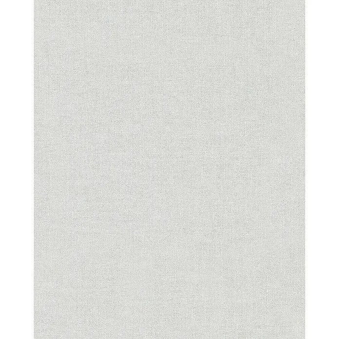 SCHÖNER WOHNEN-Kollektion Vliestapete Unistruktur - Greige, Uni, 10,05 x 0,53 m - Detailaufnahme eines hellgrauen Stoffes mit feiner Textur. Perfekt für Hintergründe, Textildesigns oder minimalistische Projekte.