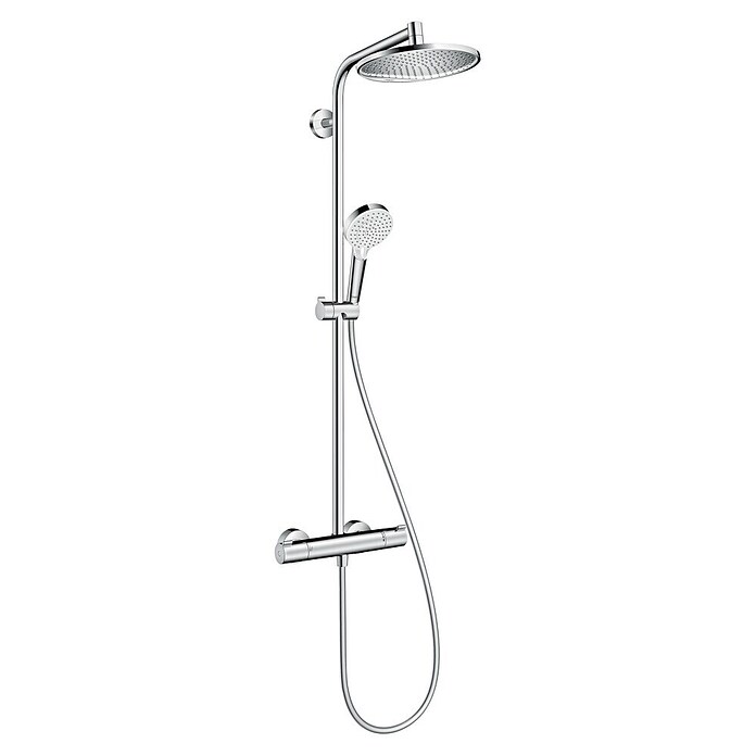 Hansgrohe Crometta Hoofddoucheset (Met thermostaatkraan, Gatafstand: 75 - 85 cm, Chroom)