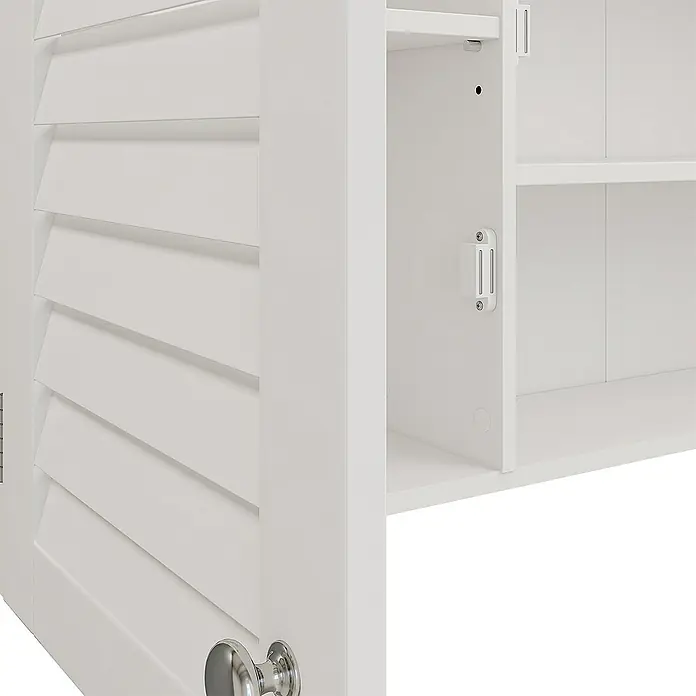 Vicco Spiegelschrank Riad Weiß mit 2 Türen - Sonstiges, Weiß