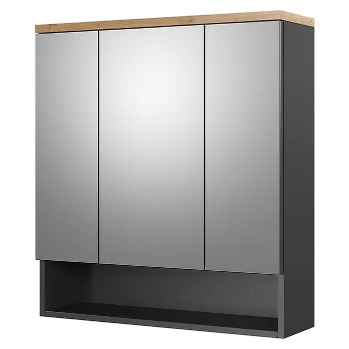 Vicco Spiegelschrank Eden Anthrazit - Sonstiges, Anthrazit