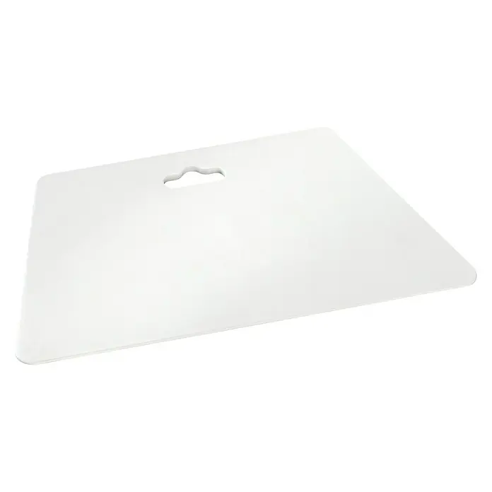 Tapetenandrückspachtel - Weiß, Breite: 23 cm - Weißer Produktanhänger mit Aufhängeloch auf schwarzem Hintergrund. Ideal für die Warenpräsentation im Einzelhandel.