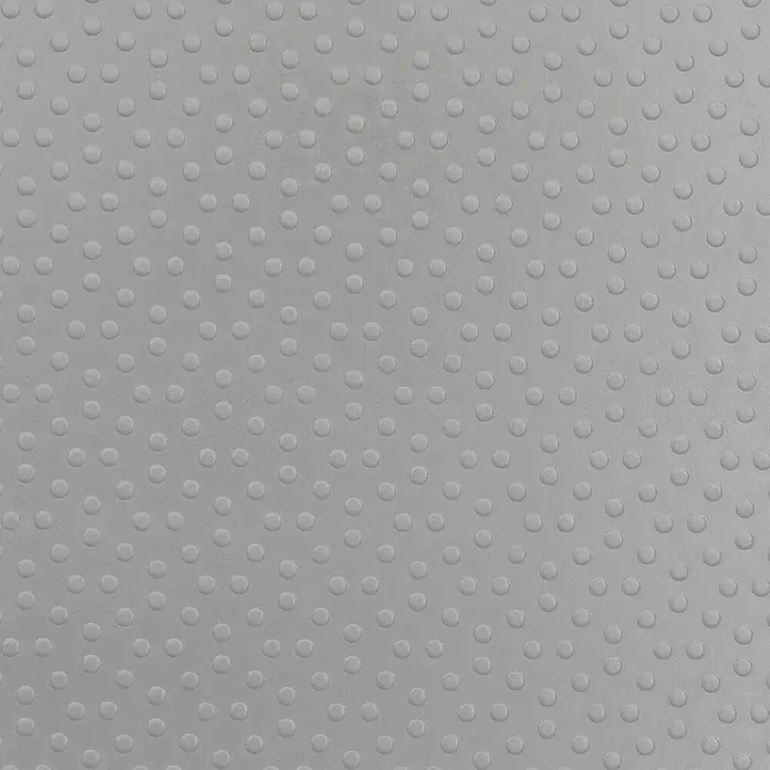 Floordirekt Läufer Dots - 120 x 50 cm, Grau - Grauer Untergrund mit erhabenen Punkten, ideal als rutschfeste Oberfläche oder für taktile Anwendungen. Das Muster bietet sowohl Funktionalität als auch dezente Ästhetik.