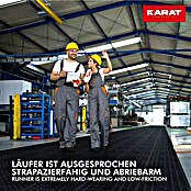 Floordirekt Läufer Flachnoppen (100 x 500 cm, Schwarz) | BAUHAUS