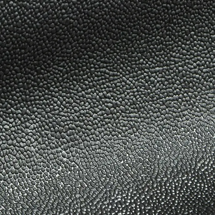 Floordirekt Läufer Orange Peel - 100 x 50 cm, Schwarz - Schwarze, genarbte Textur, ideal für robuste Produktanwendungen, die Haltbarkeit und Rutschfestigkeit erfordern.