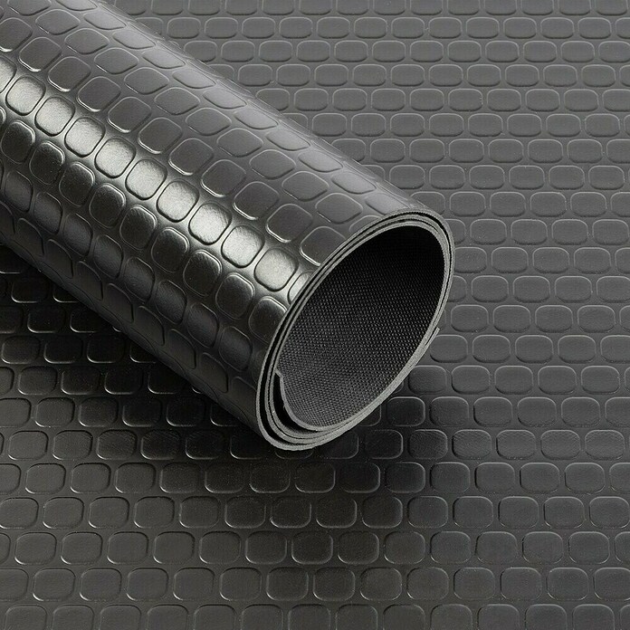 Floordirekt Läufer Square Coin (120 x 200 cm, Schwarz) | BAUHAUS