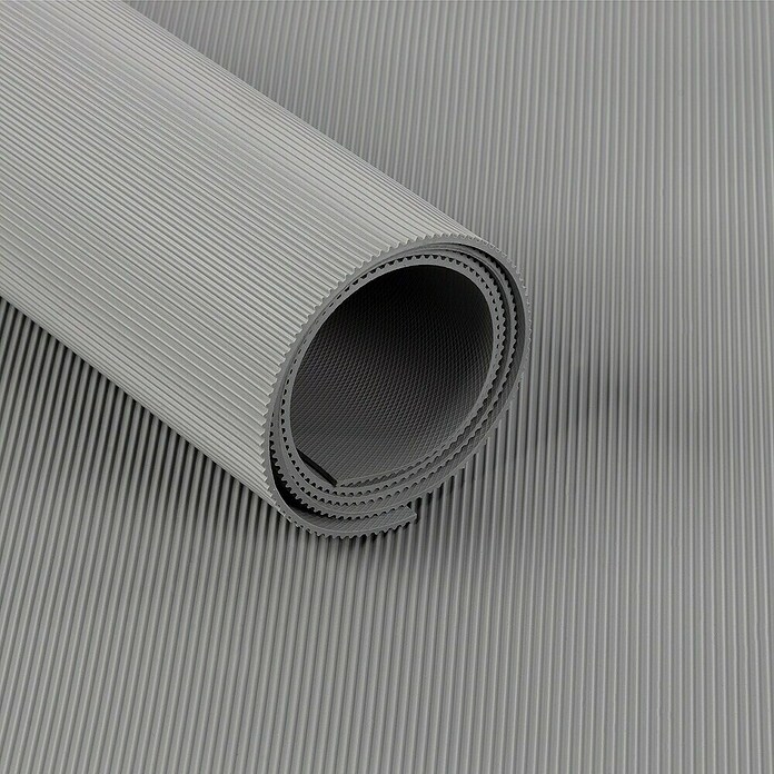 Floordirekt Läufer Fein gerippt (120 x 150 cm, Grau) | BAUHAUS