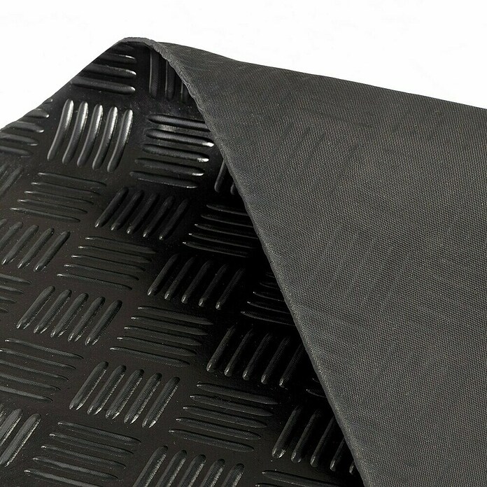 Floordirekt Läufer Karo (150 x 700 cm, Schwarz) | BAUHAUS