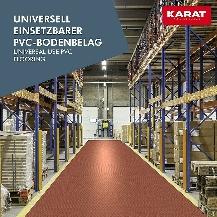 Floordirekt Läufer Diamond Cut (120 x 200 cm, Terracotta) | BAUHAUS