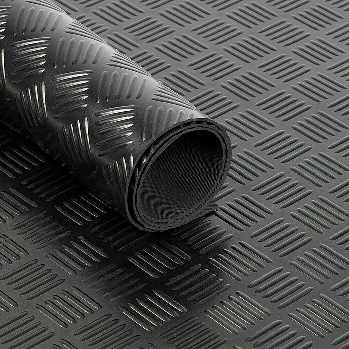 Floordirekt Läufer Karo (150 x 700 cm, Schwarz) | BAUHAUS