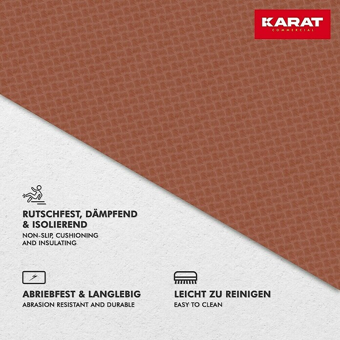Floordirekt Läufer Diamond Cut (120 x 200 cm, Terracotta) | BAUHAUS