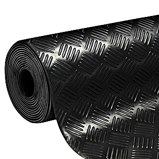Floordirekt Läufer Karo (150 x 600 cm, Schwarz)