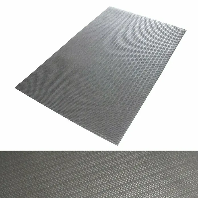 Floordirekt Läufer Softer-Work-Mat - 120 x 800 cm, Grau - Graue, gerippte Polycarbonatplatte, ideal für Bau- und DIY-Projekte. Das robuste Material bietet vielseitige Einsatzmöglichkeiten.