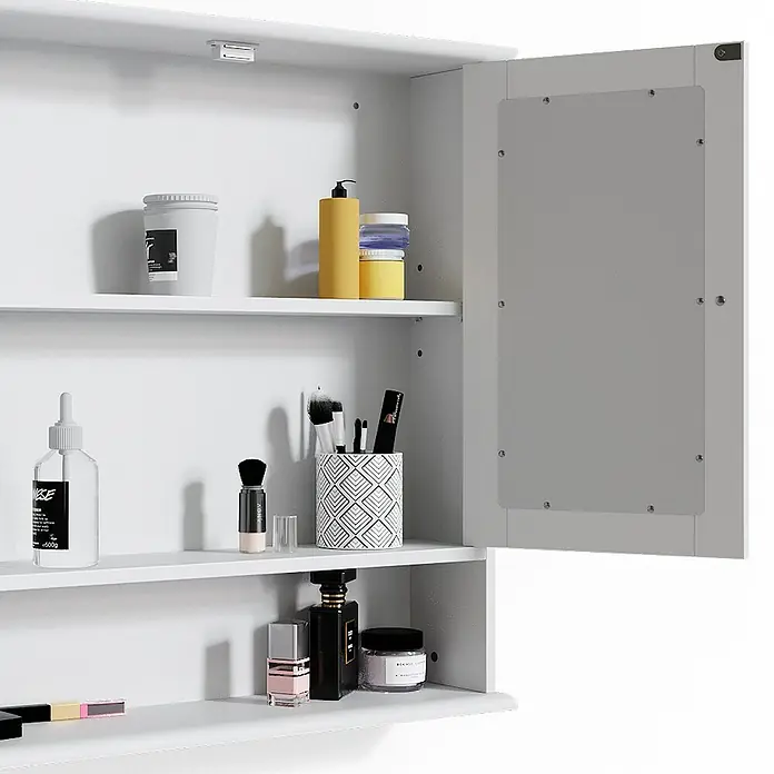 Vicco Spiegelschrank Bianco Weiß - Sonstiges, Weiß