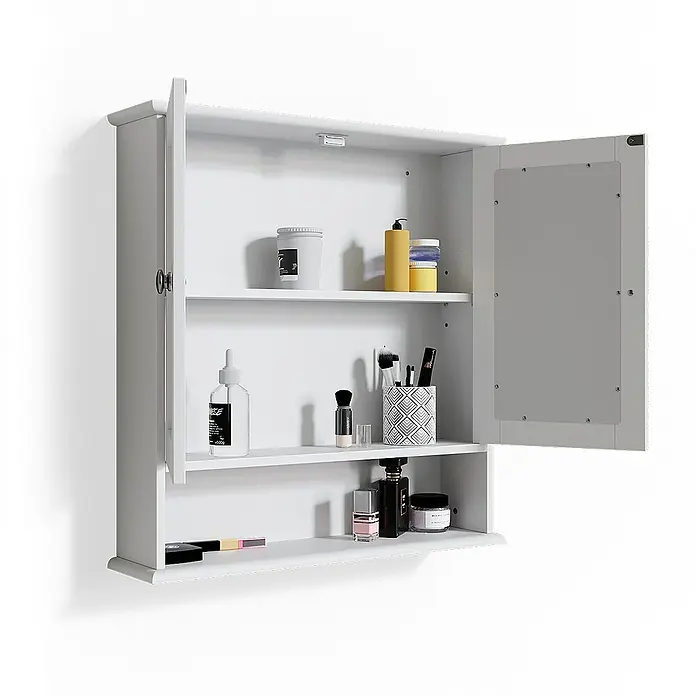 Vicco Spiegelschrank Bianco Weiß - Sonstiges, Weiß