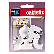 Inofix Cablefix Kit de accesorios para canaleta 2201 (Blanco, An x Al: 0,8 x 0,7 cm, 10 uds.)