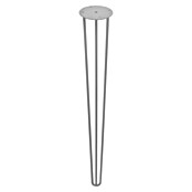 Rei Pata para muebles Tri (Ø x Al: 10 x 71 cm, Acero, Plateado) | BAUHAUS